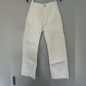 Big bud press work pants in off white